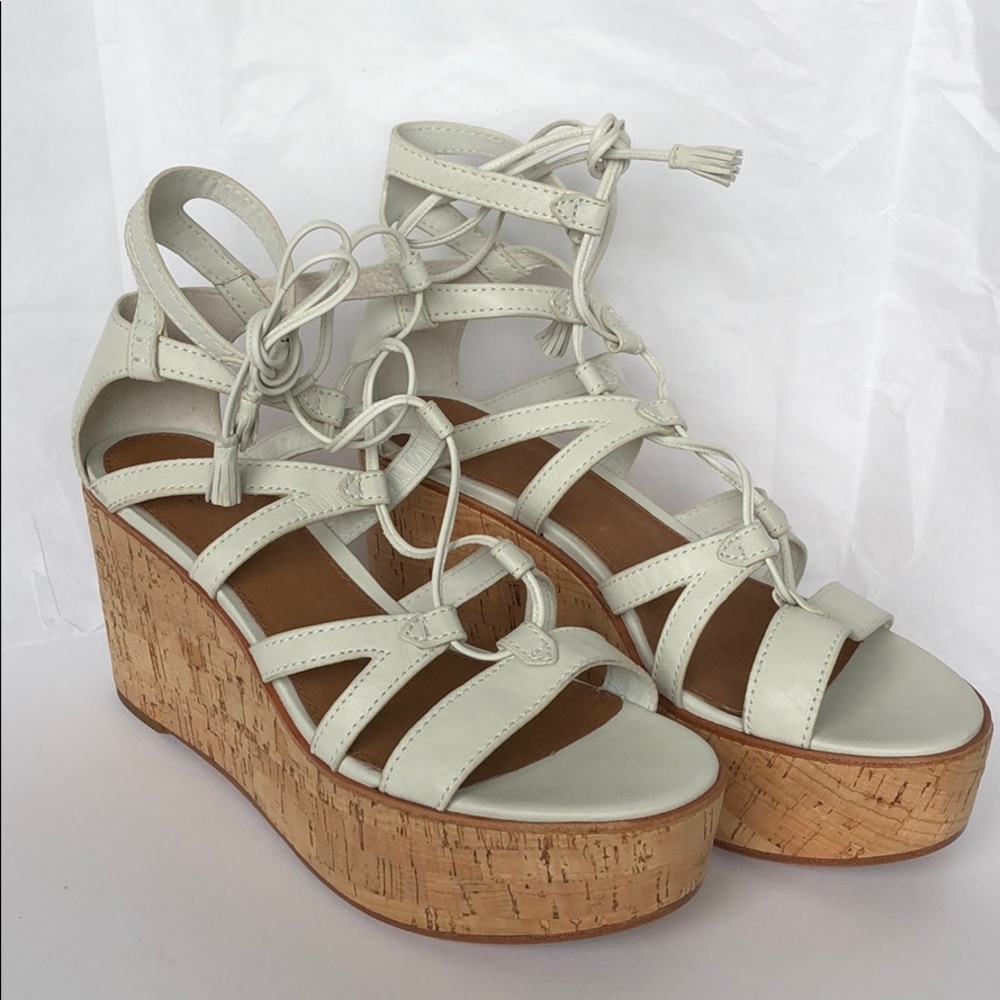 Frye Heather Gladiator - Cream White - Picture 2 of 8